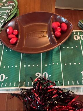 Mini Red Foam Footballs - Party Game Set